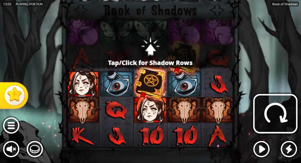 Book of Shadows logo slot
